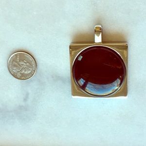 ⚫️Circular Black & Silver Pendant⚫️